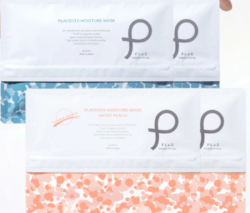 PLuS Placenta Moisture Mask White Peach product image